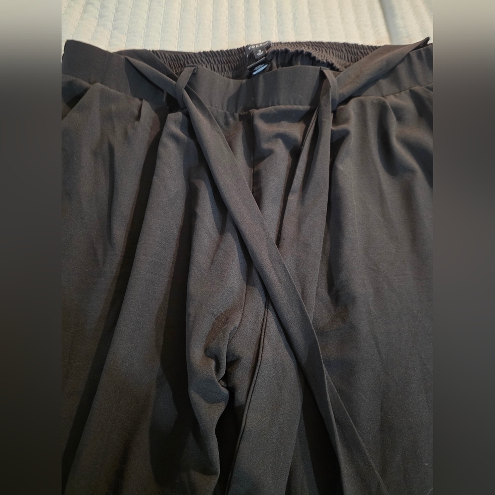Torrid Black Gathered Waist Dress